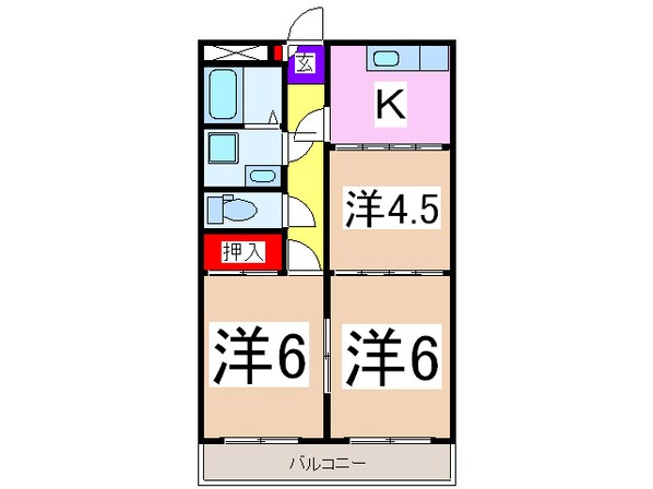 ミドルヴィレッジ（高崎市中泉町）の物件間取画像